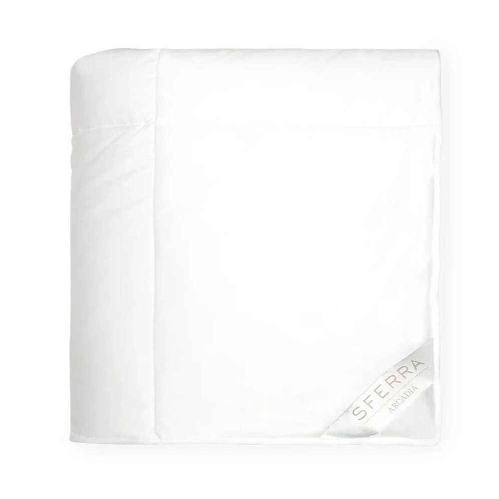 SFERRA Arcadia King Medium Down Alternative Duvet Comforter White 108x94